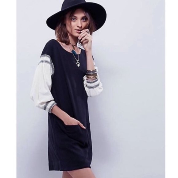 Free People Dresses & Skirts - Free People New Romantics Neo Mod Shift Dress XS